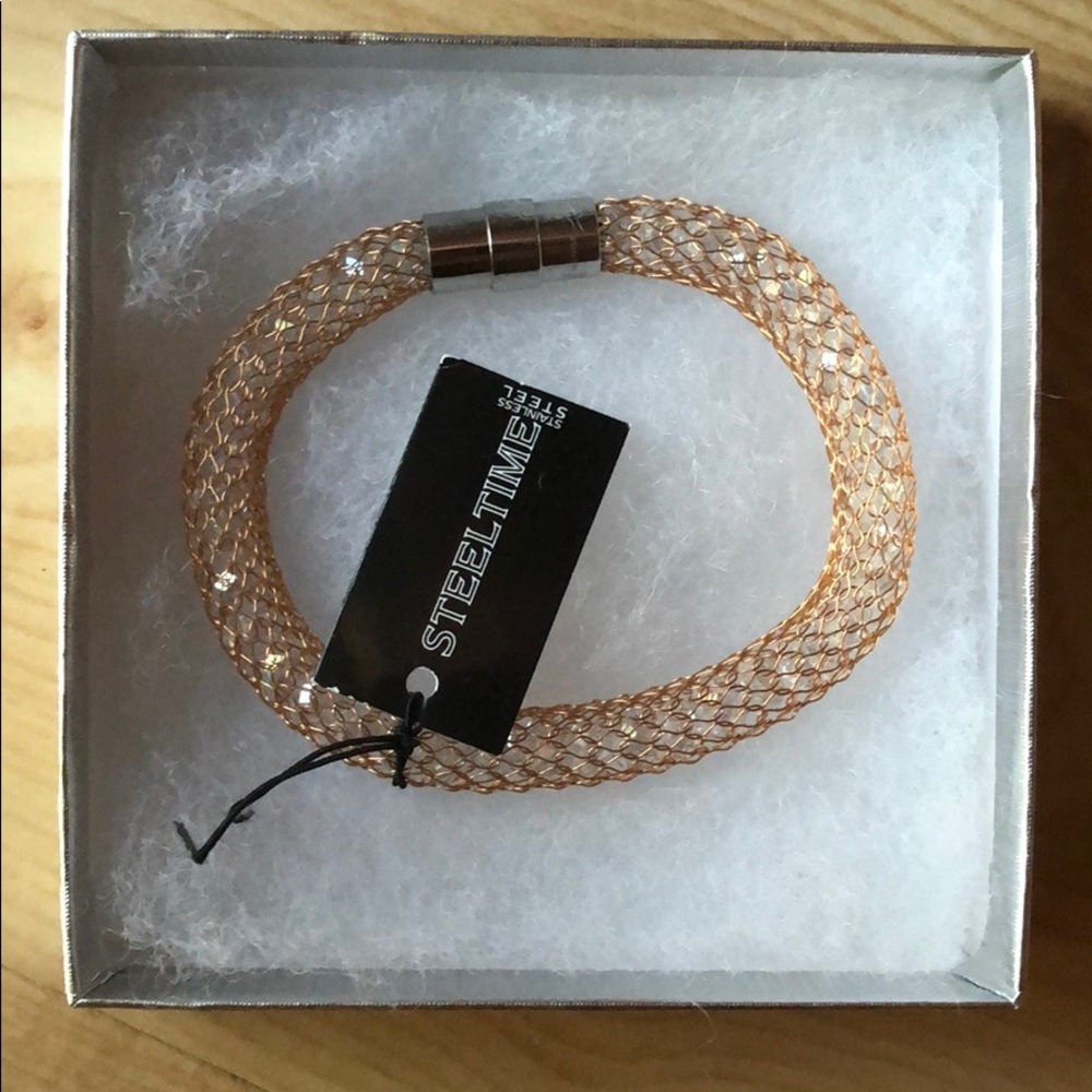 Rose Gold Netted Bracelet